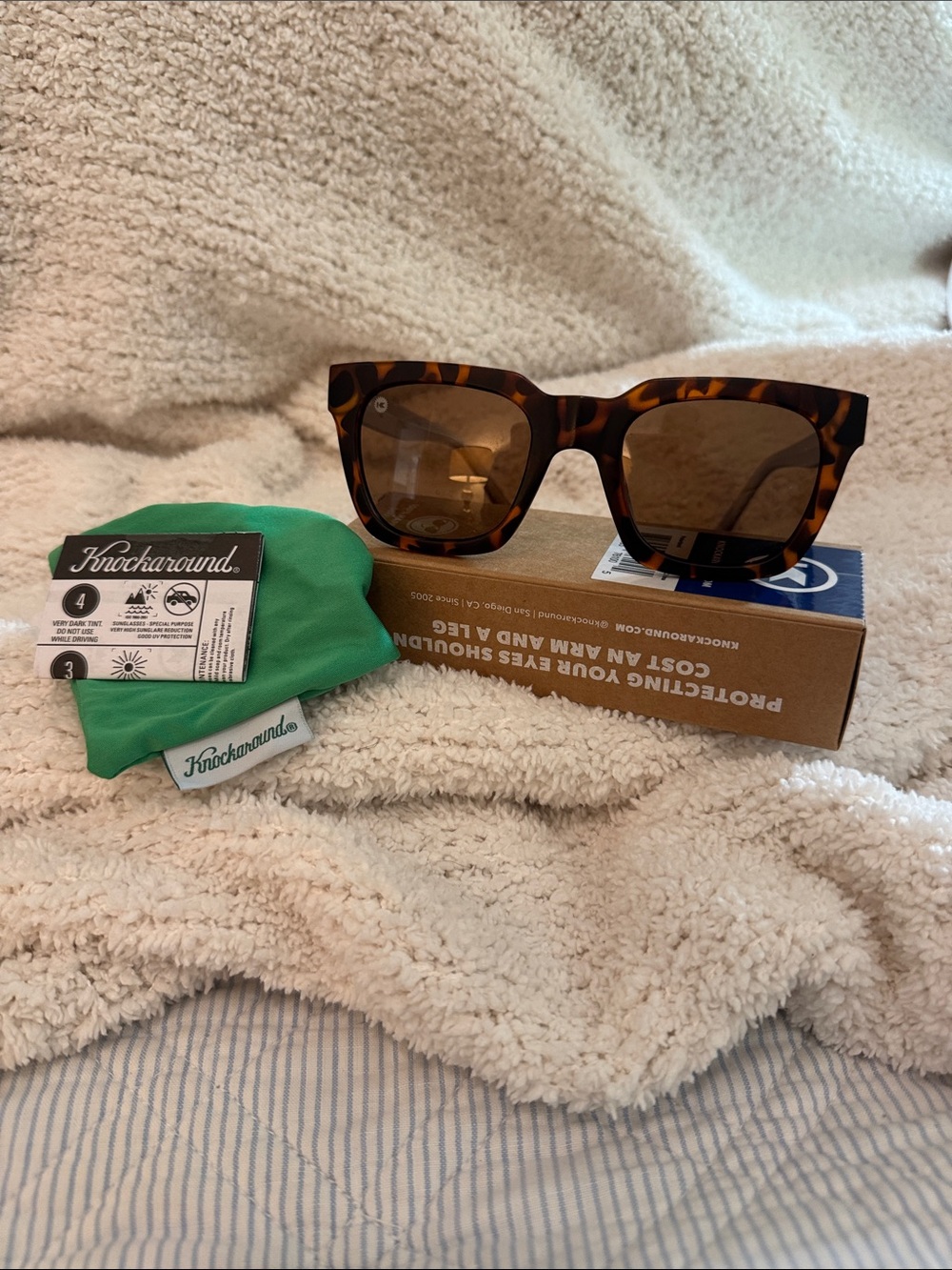 Knockaround Women's “Songbirds- Sonoma Fawn” tortoise sunglasses